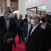 بازدید جناب آقای بهزاد محمدی مدیرعامل شرکت ملی صنایع پتروشیمی از غرفه گروه گسترش انرژی پاسارگاد