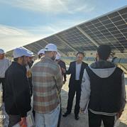 بازدید دانشجویان دانشگاه شریف از نیروگاه خورشیدی پاسارگاد دامغان
