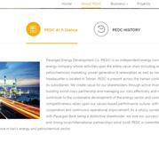 Launch of the new website of the company website PEDC