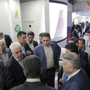 حضور وزیر برق سوریه در غرفه گروه گسترش انرژی پاسارگاد در نوزدهمین نمایشگاه بین المللی صنعت برق