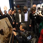 فروش ۲۵۰ میلیون تومانی اولین تابلوی نقاشی ترسیم‌شده با نفت و قیر