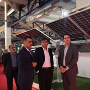 استقبال از غرفه گروه انرژی پاسارگاد در روز اول نمایشگاه انرژی‌های تجدیدپذیر